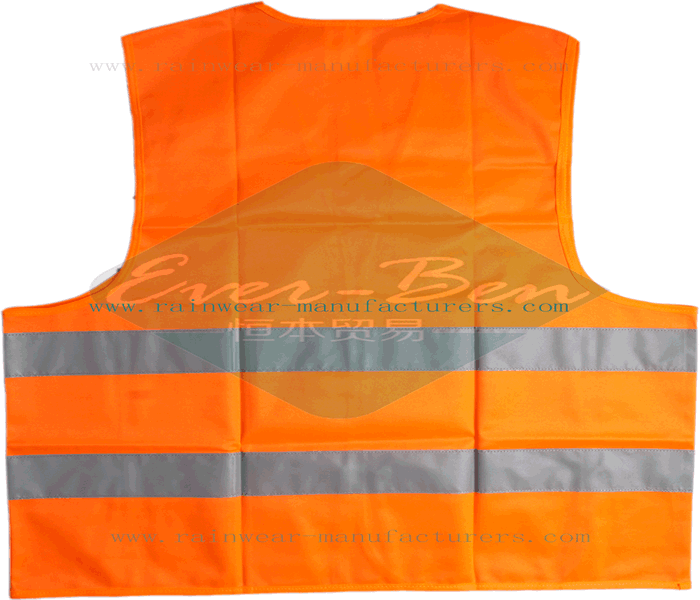 Orange best reflective running vest supplier